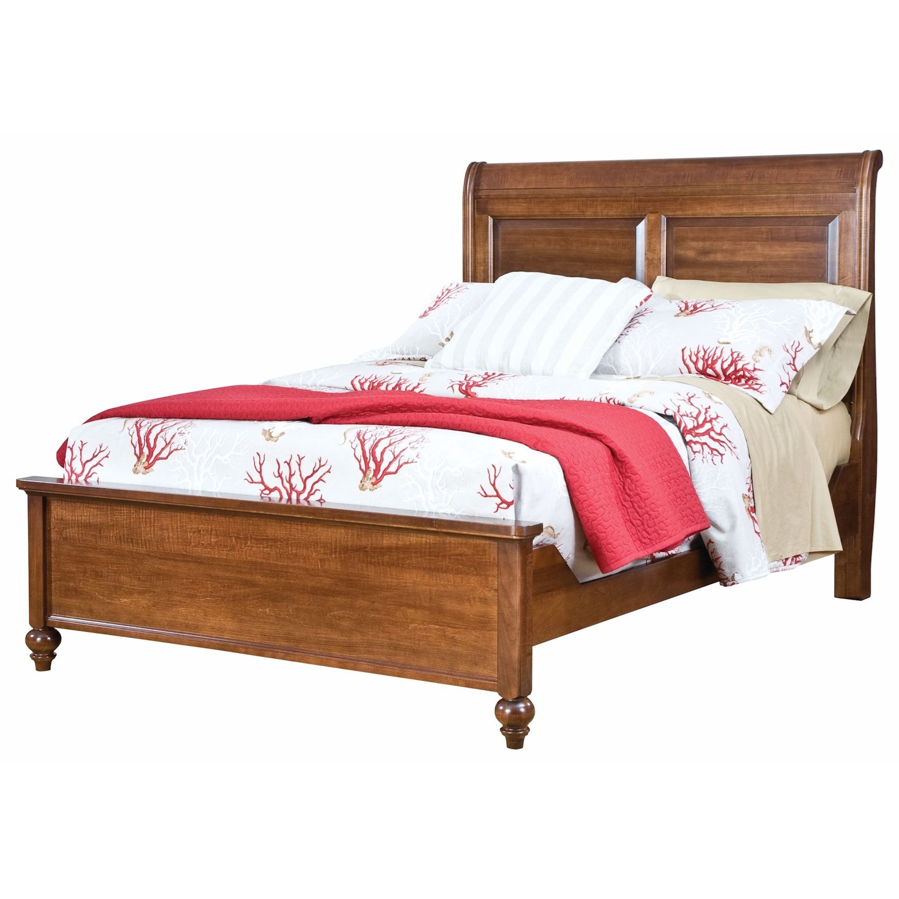 platform sleigh bed queen